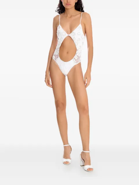 Amir Slama cut-out embellished swimsuit