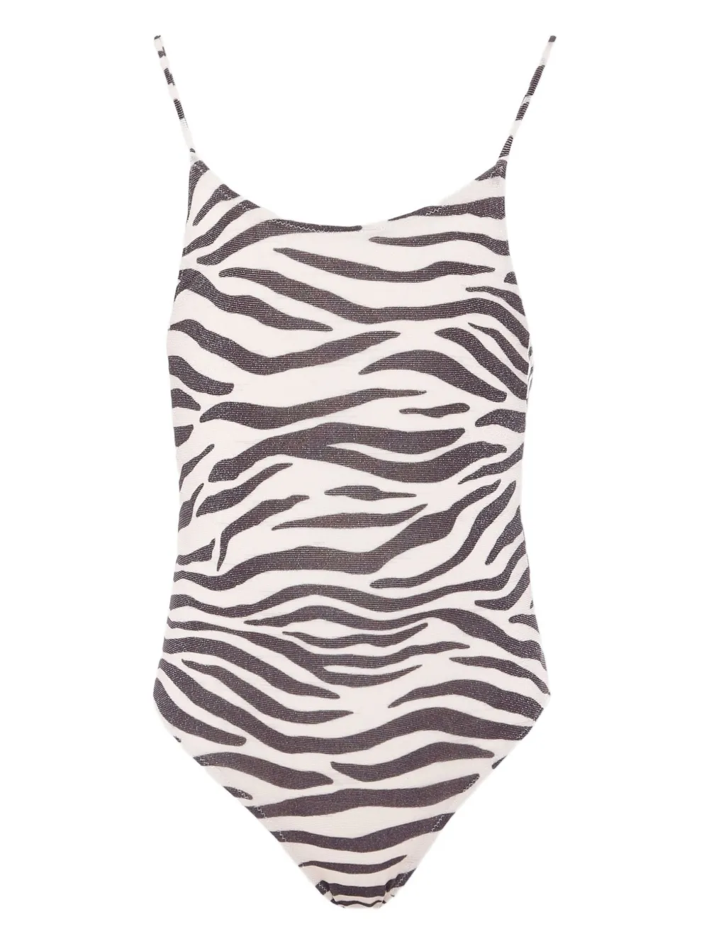 MC2 Saint Barth Kids Cecille zebra-print swimsuit Beige