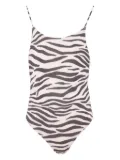 MC2 Saint Barth Kids Cecille zebra-print swimsuit - Neutrals