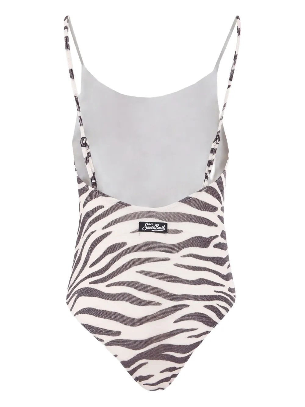 MC2 Saint Barth Kids Cecille zebra-print swimsuit Beige