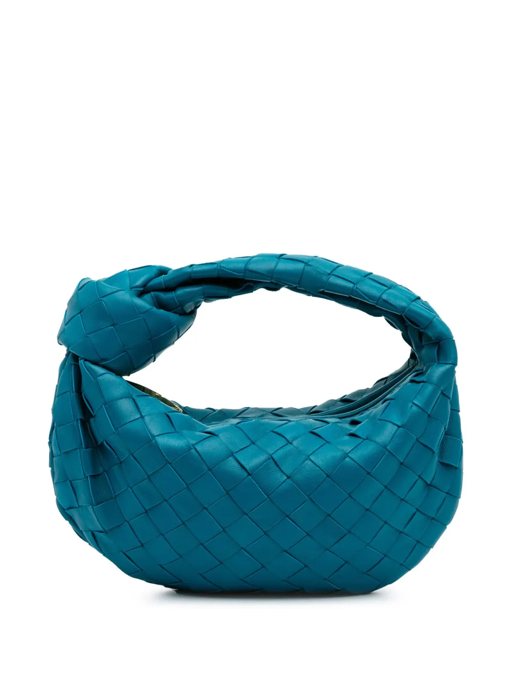 Bottega Veneta Pre-Owned 2012-2024 Mini Nappa Intrecciato Jodie hobo bag | Blue | Image 1