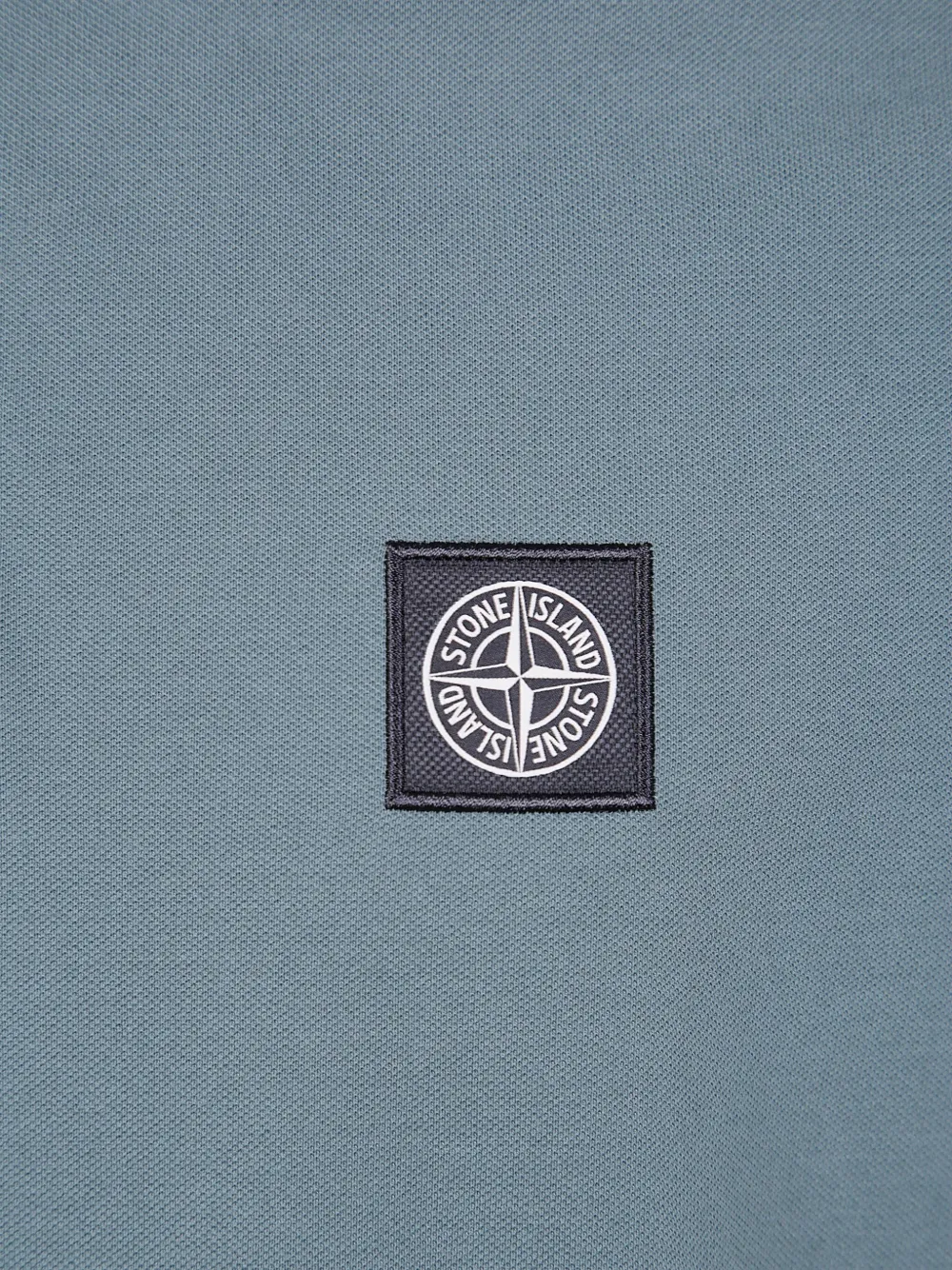 Stone Island Poloshirt met logopatch Blauw