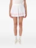 Sporty & Rich Vendome Script pleated mini skirt - White