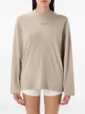 FEAR OF GOD ESSENTIALS long-sleeve logo-print t-shirt - Neutrals