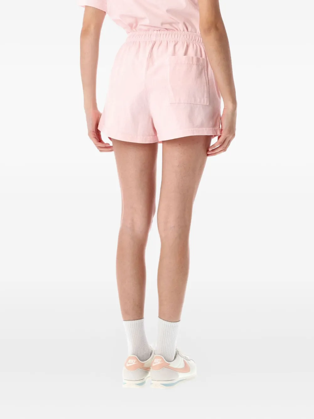 Sporty & Rich Health Script Disco shorts Roze