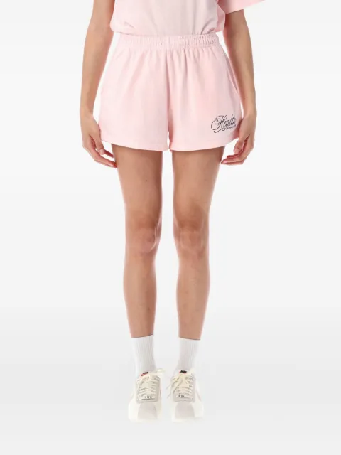 Sporty & Rich Health Script Disco shorts