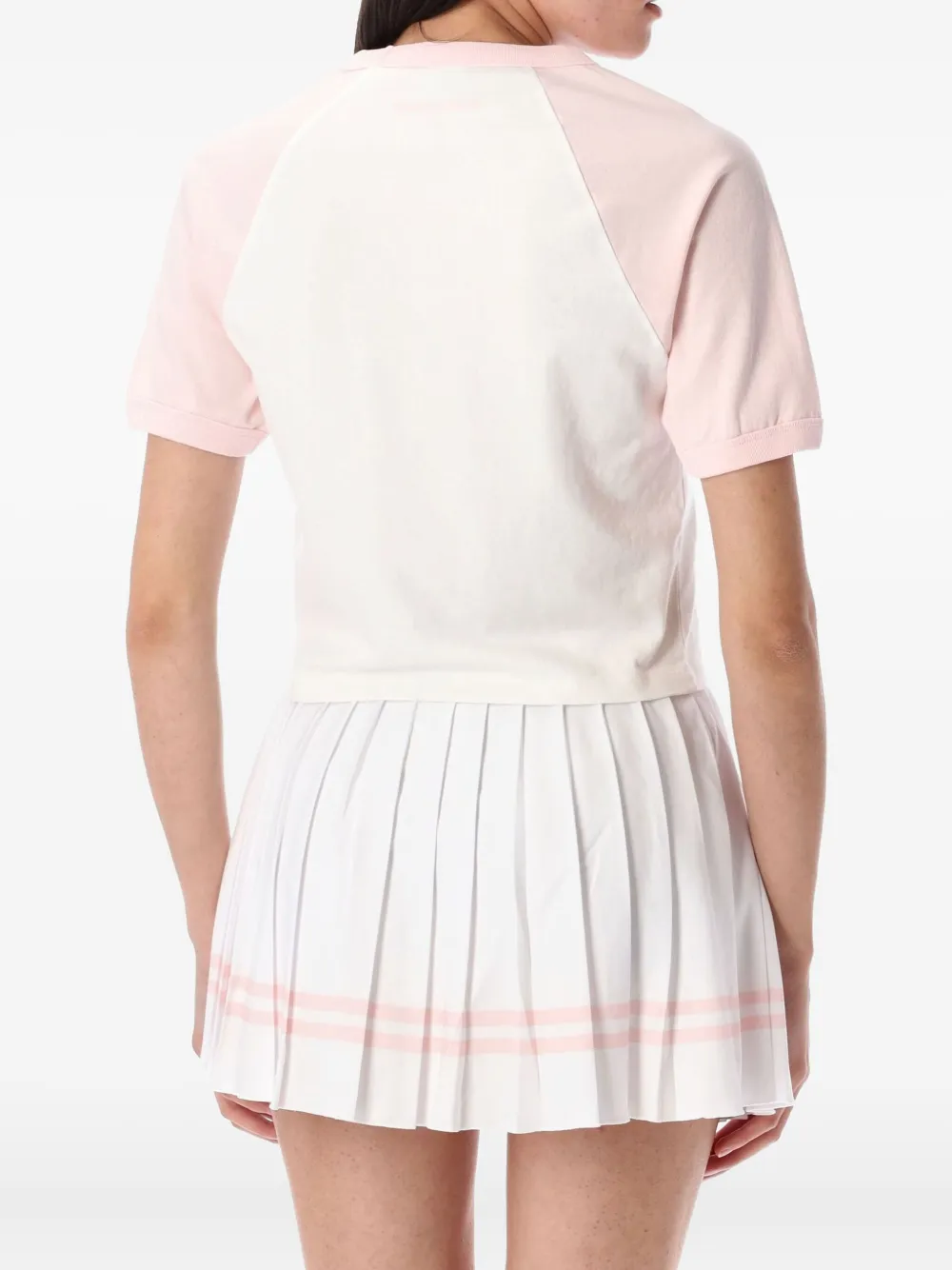 Sporty & Rich Wellness Club T-shirt met raglan mouwen Beige