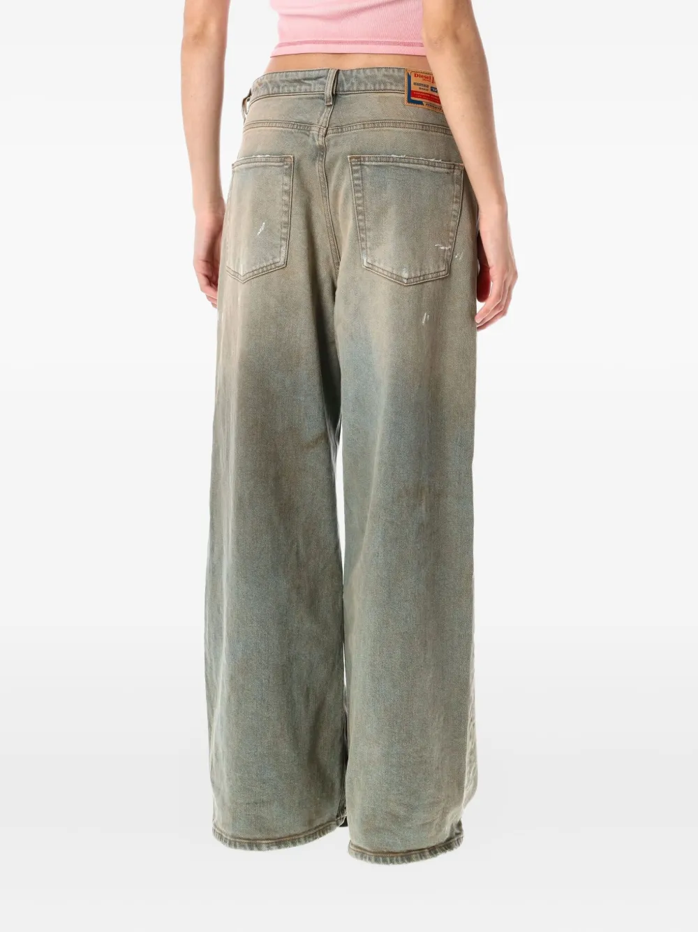 Diesel 1996 D-Sire jeans met verfspatten Blauw