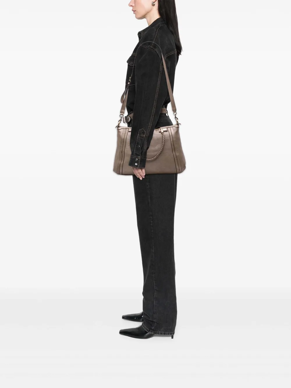 Gucci Pre-Owned 2016-2024 Calfskin Bella satchel | Pre-Owned | Image 2