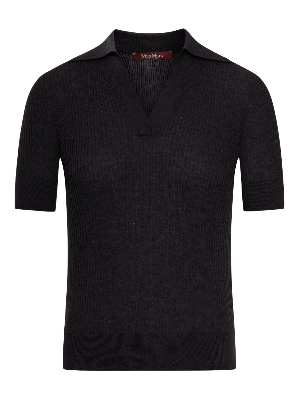 Max Mara ribbed T-shirt Zwart