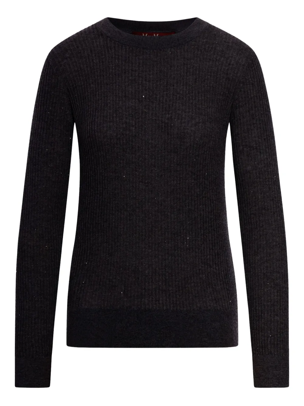 Max Mara Marabu ribbed sequin-embellished sweater Zwart