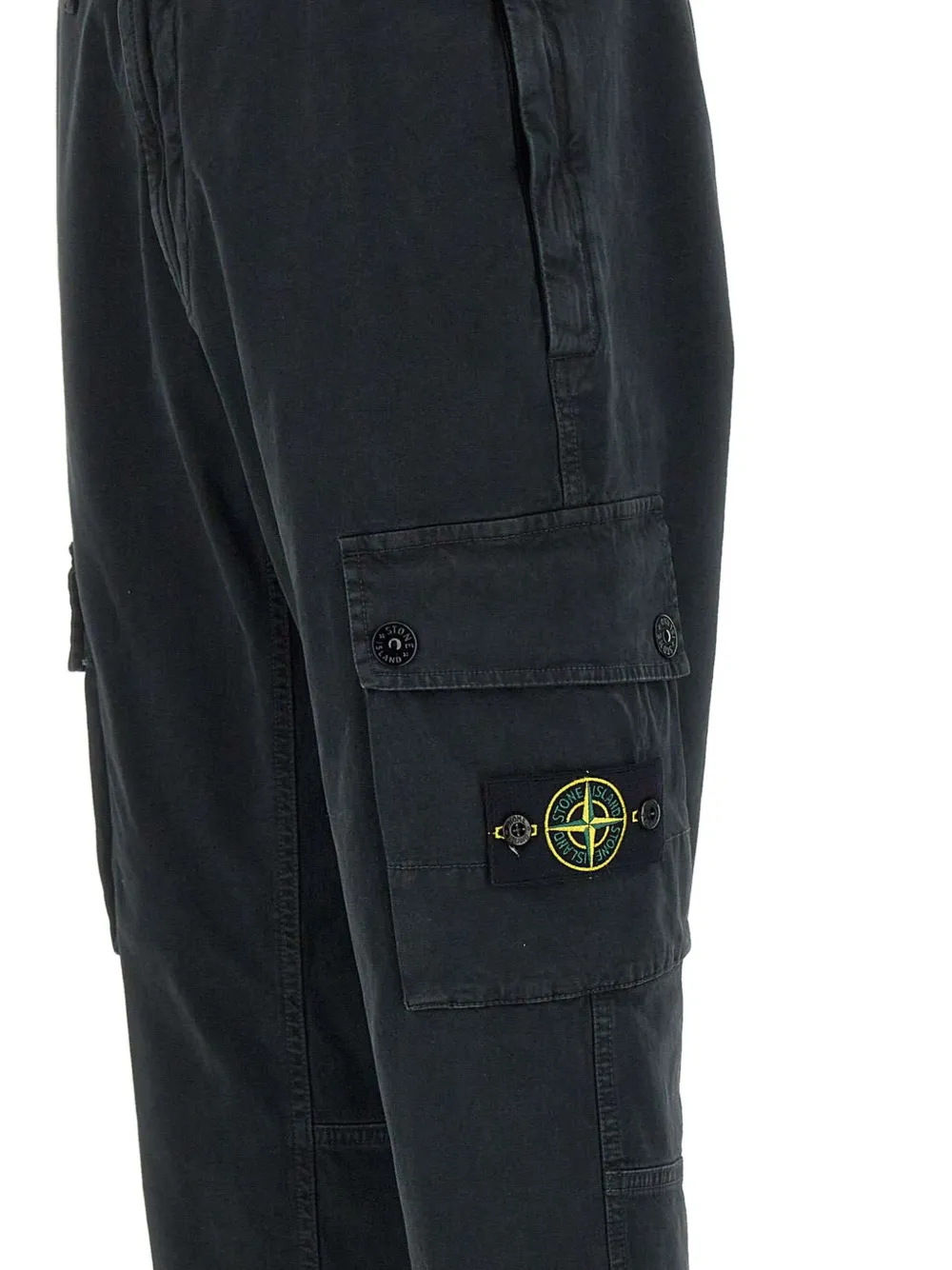 Stone Island Twill broek van biologisch stretch-katoen Zwart