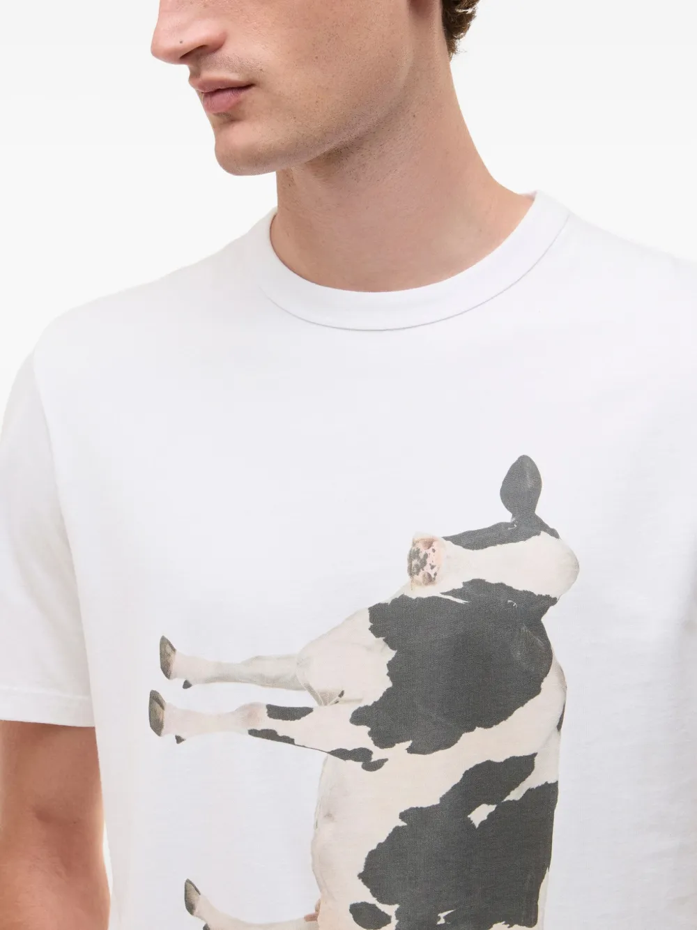 Barbour Paul Smith Cow-print T-shirt In White