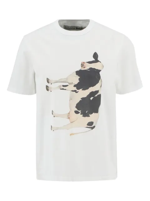 Barbour t-shirt à imprimé vache