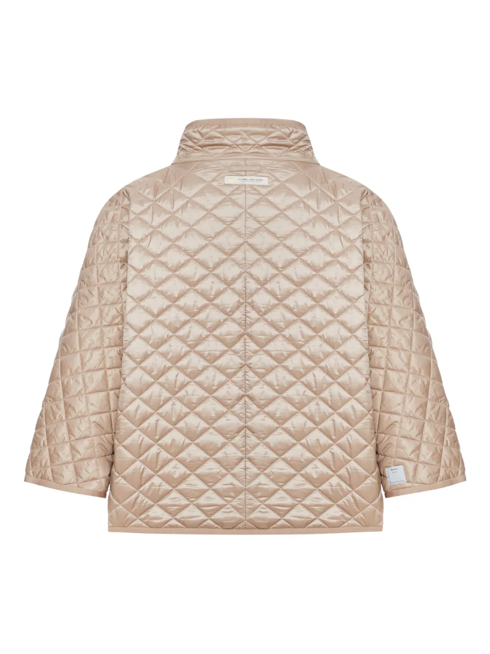 Max Mara Dolphin quilted high-neck jacket Beige