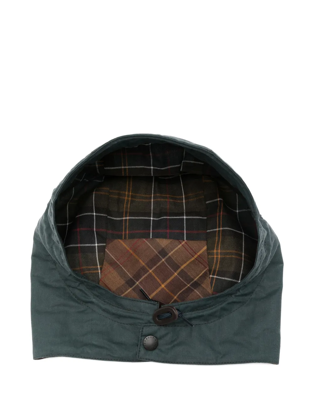 CHIARA D'ESTE tartan-detail hat | Green | Image 1