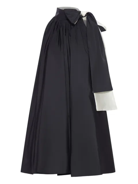 Max Mara bow-neck taffeta dress