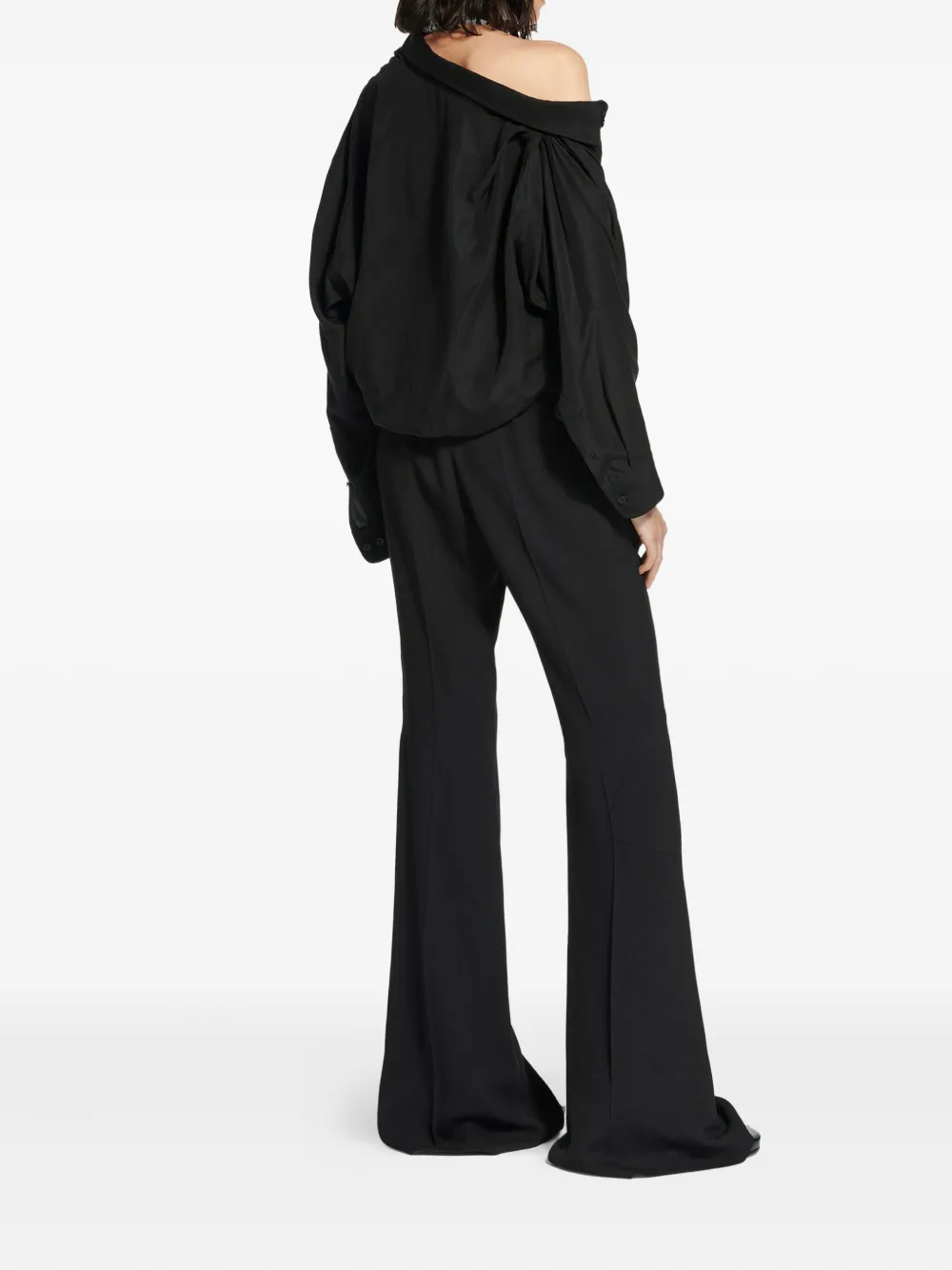 Balenciaga pointed-collar shirt Zwart