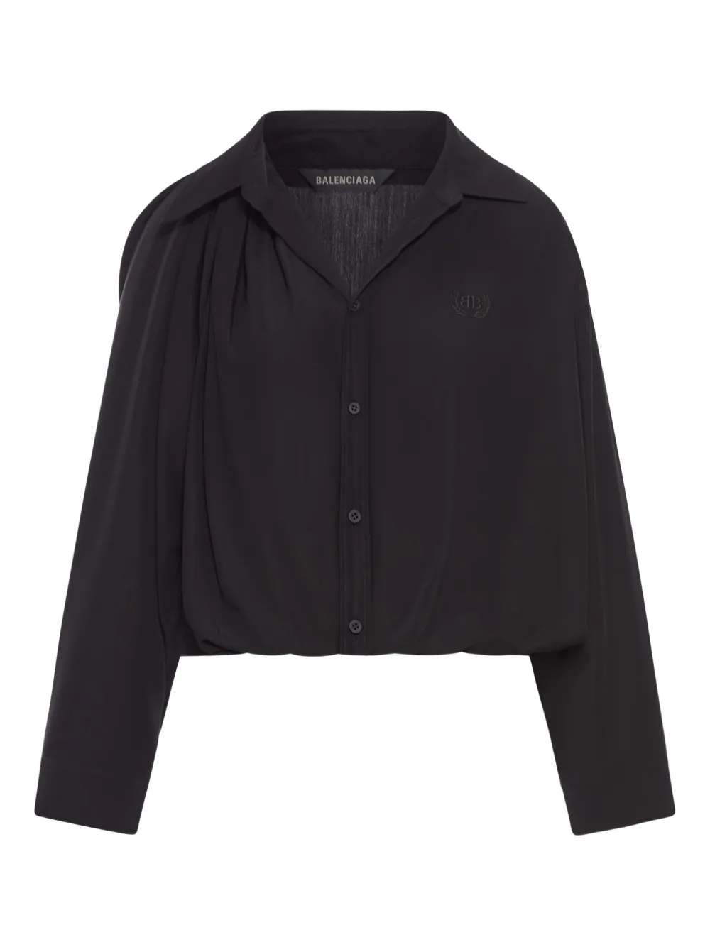 Balenciaga pointed-collar shirt Zwart