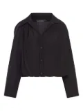 Balenciaga pointed-collar shirt - Black