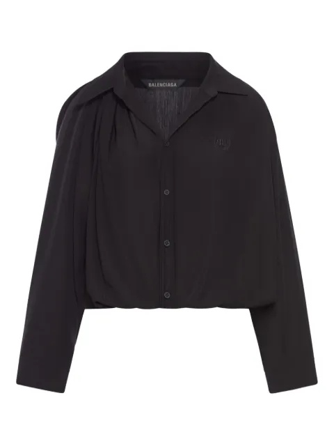 Balenciaga قميص بياقة مدببة
