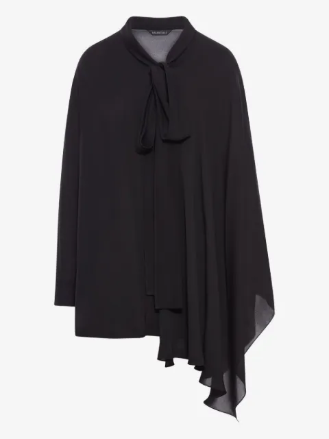 Balenciaga Blusa asimmetrica con nodo