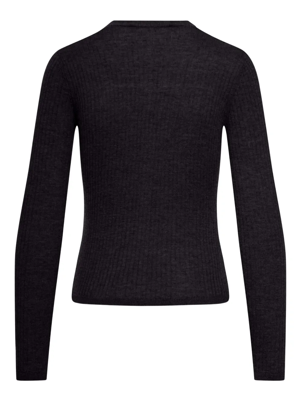 Max Mara Potus geribbeld vest met V-hals Zwart