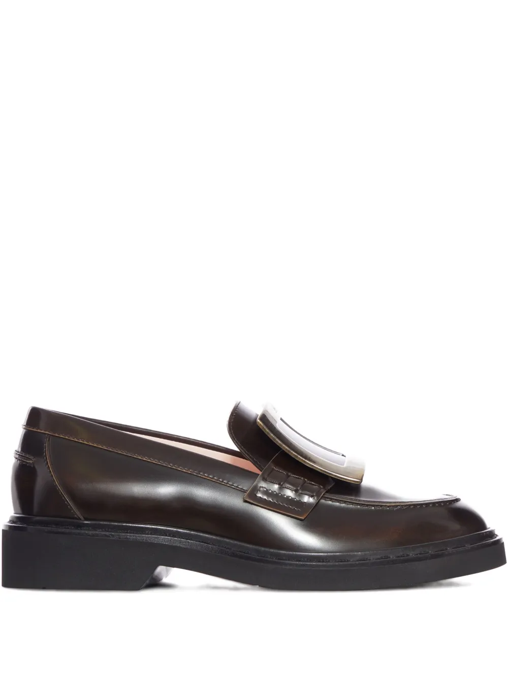 Roger Vivier Viv buckle platform loafers | Brown | Image 1