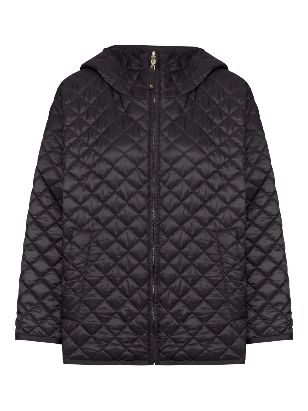 Max Mara Gewatteerd jack met capuchon Zwart
