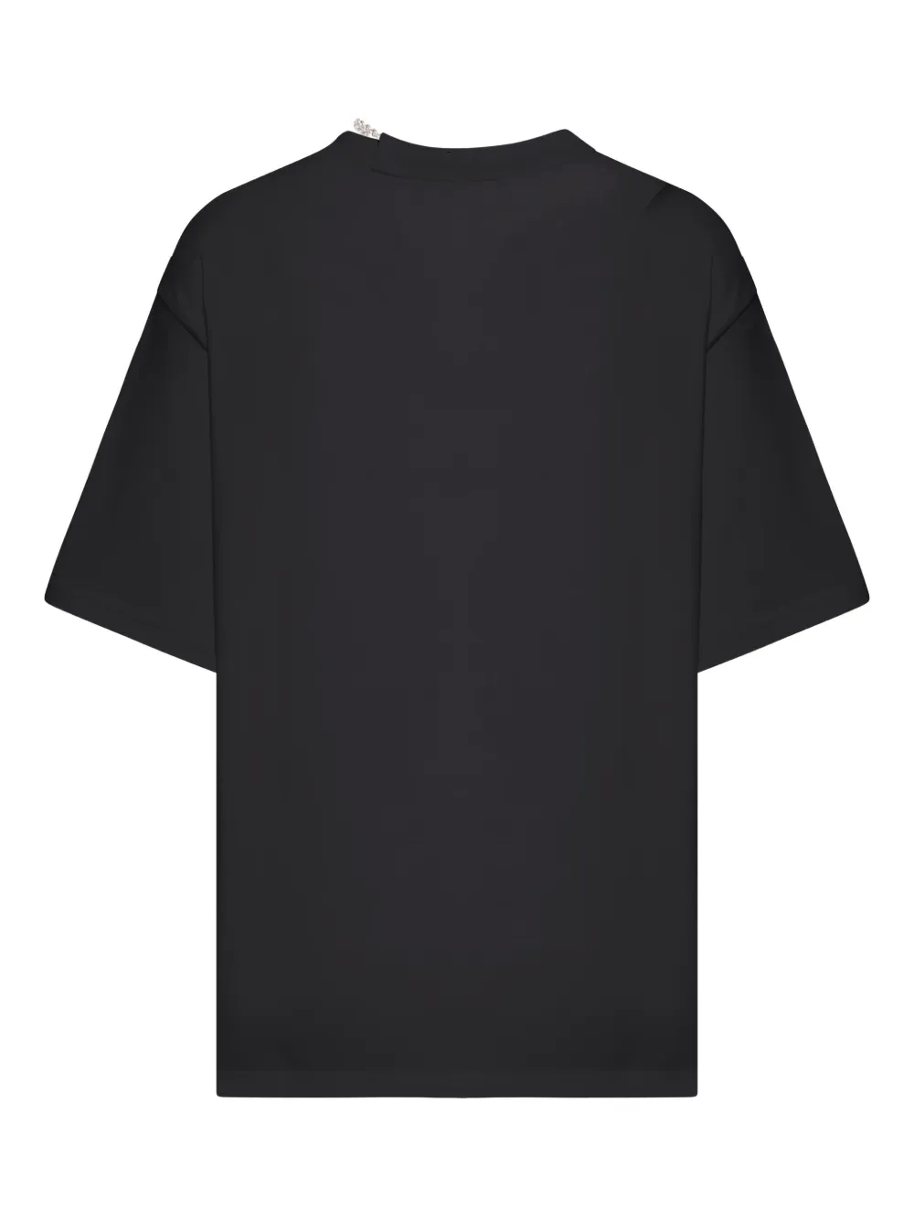 Sportmax chain-detail cotton T-shirt Zwart