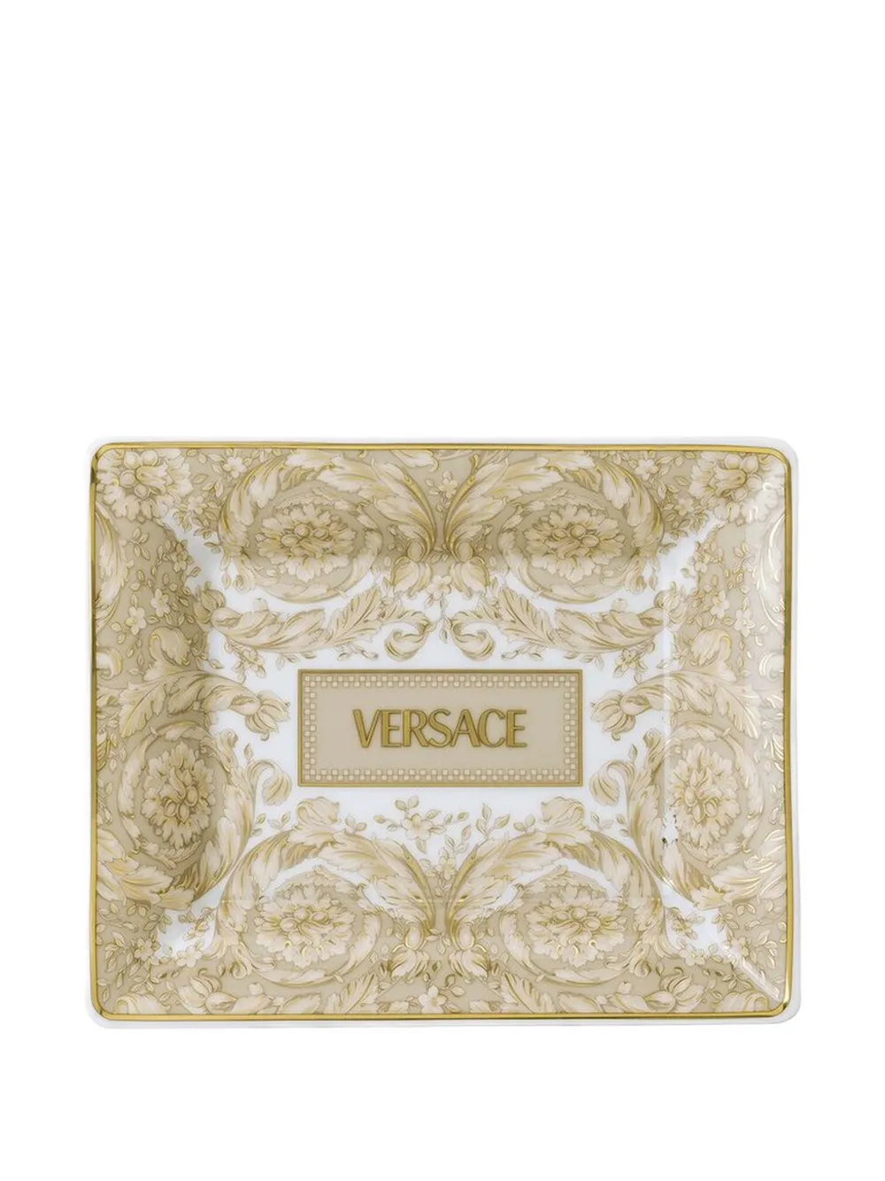 Versace cenicero cuadrado con estampado Barocco |  Accesorios decorativos | Image 2