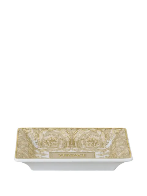 Versace Barocco-print square ashtray