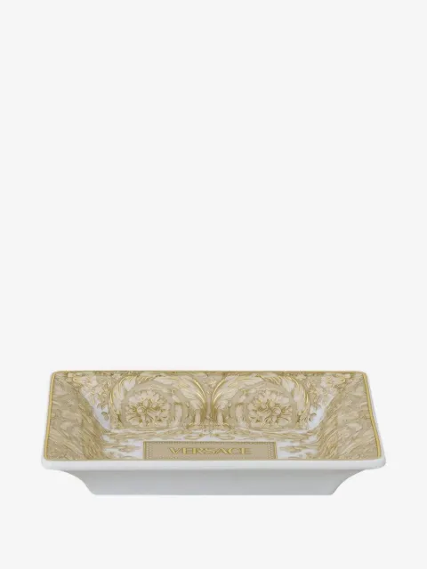 Versace Barocco-print square ashtray