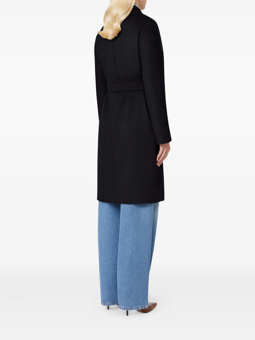 Max Mara Dravenna belted coat Zwart