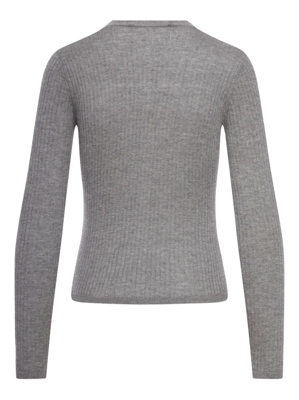 Max Mara ribbed V-neck cardigan Grijs