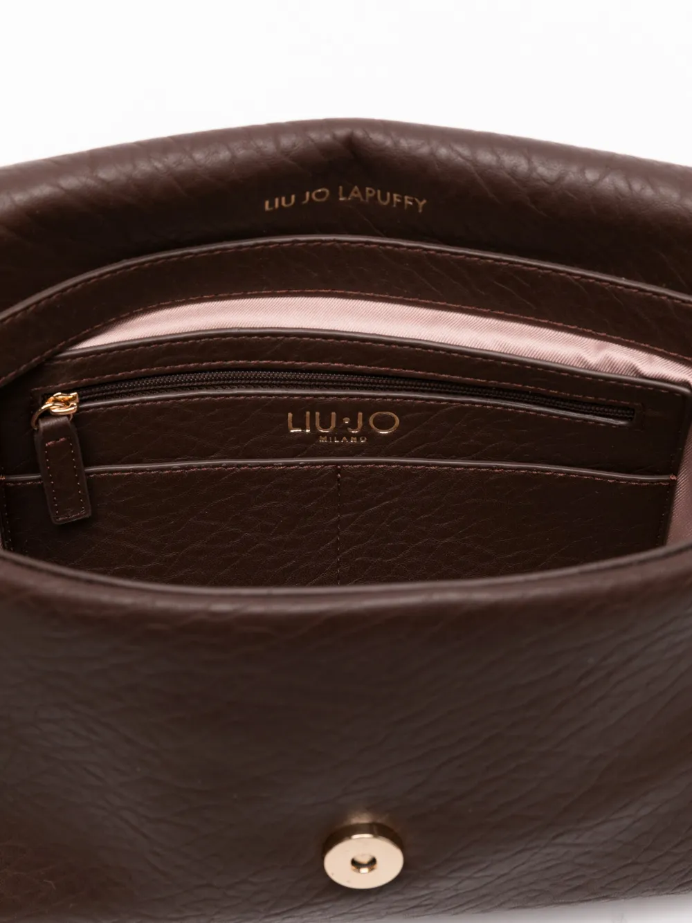 LIU JO LaPuffy medium schoudertas met kettinghengsel Bruin