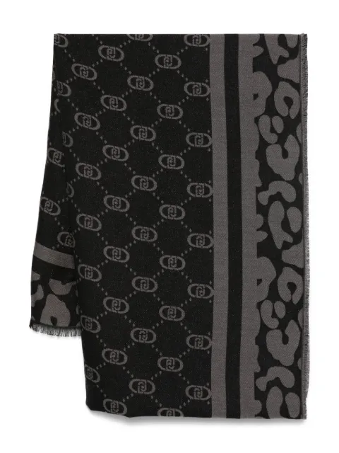 LIU JO monogram print scarf