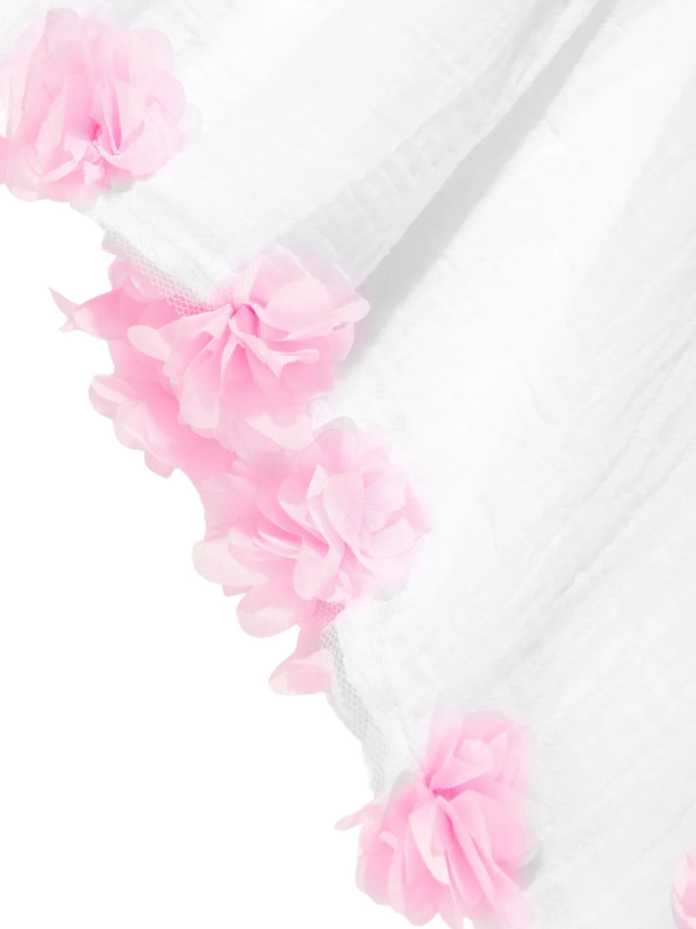 SELINIACTION KIDS Jurk verfraaid met bloemen Wit