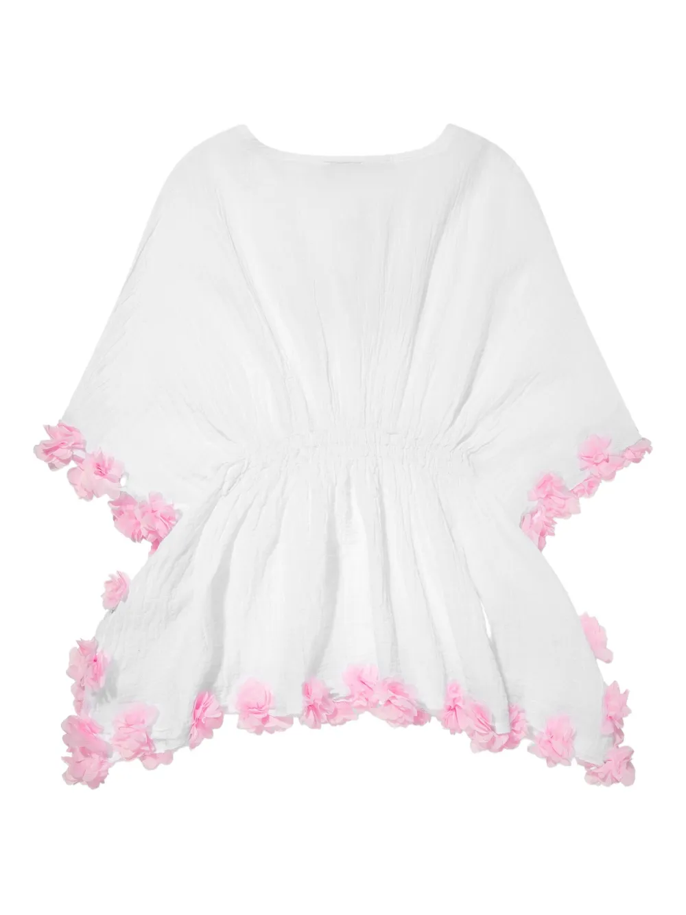 SELINIACTION KIDS Jurk verfraaid met bloemen Wit