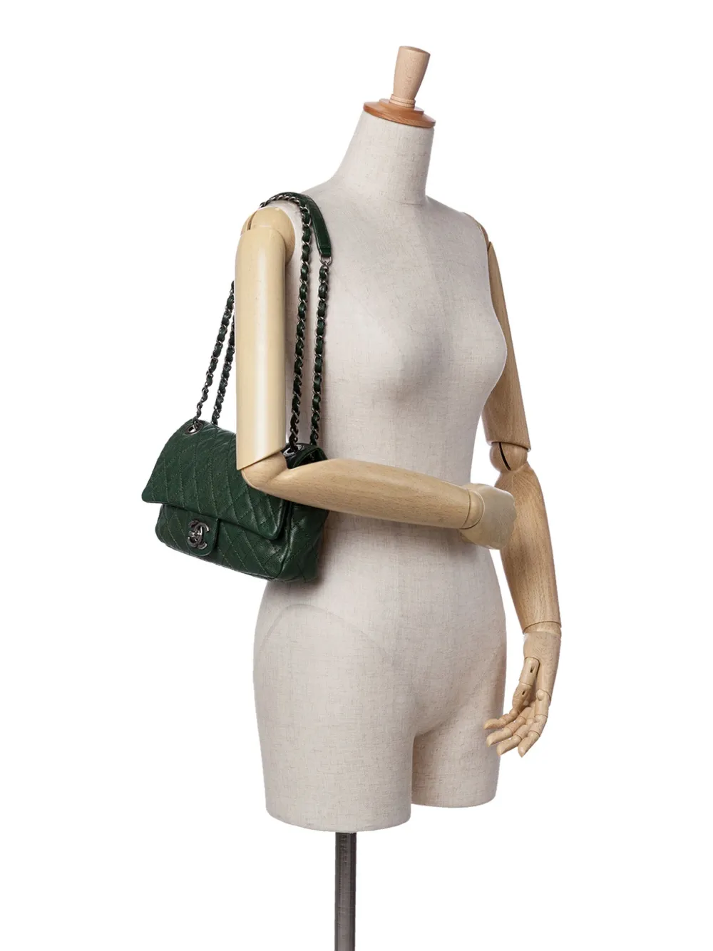 CHANEL Pre-Owned 2012 Medium Quilted Iridescent Caviar Easy Flap shoulder bag | Pre-Owned | Image 2