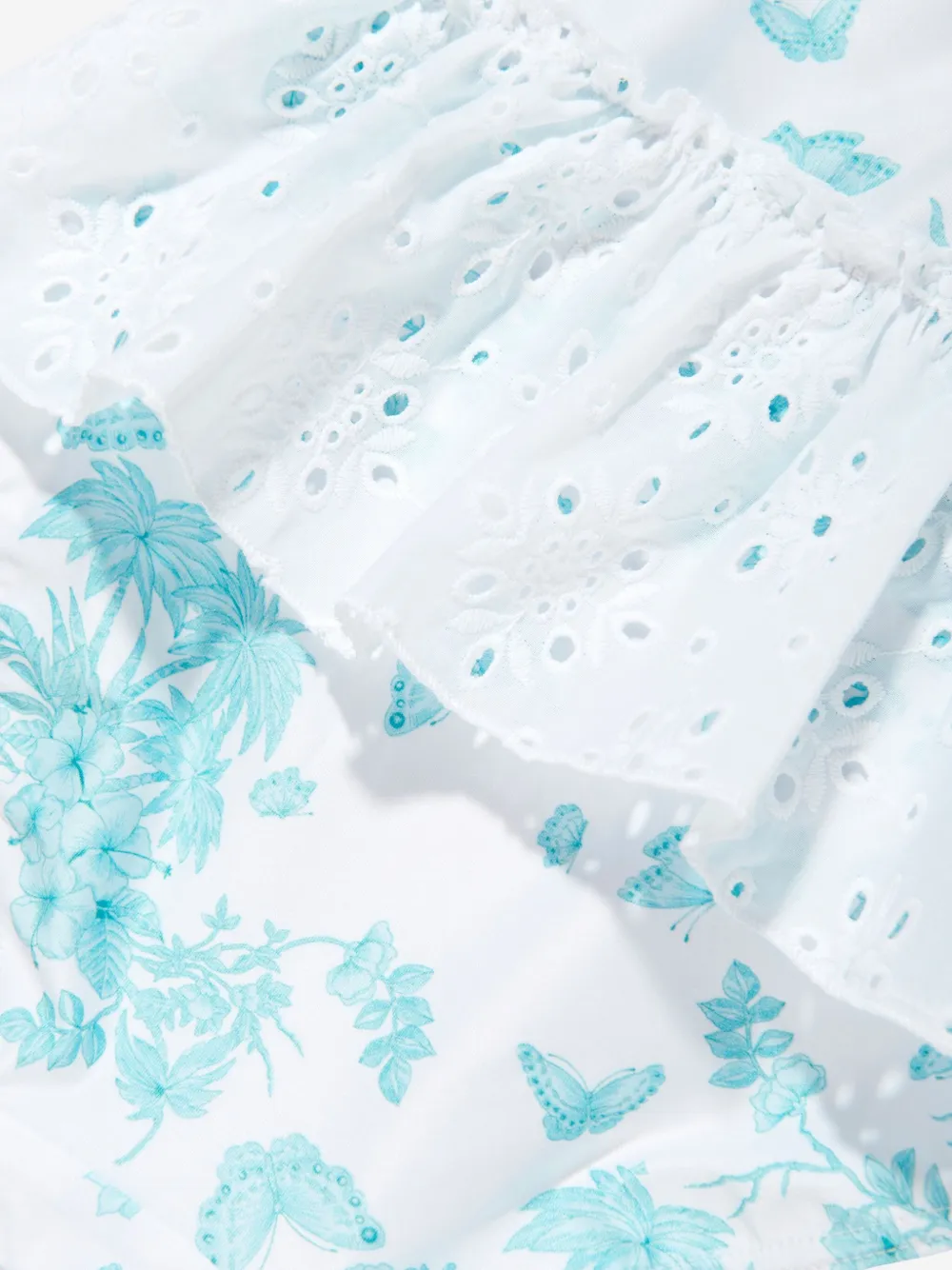 SELINIACTION KIDS floral-print swimsuit Blauw