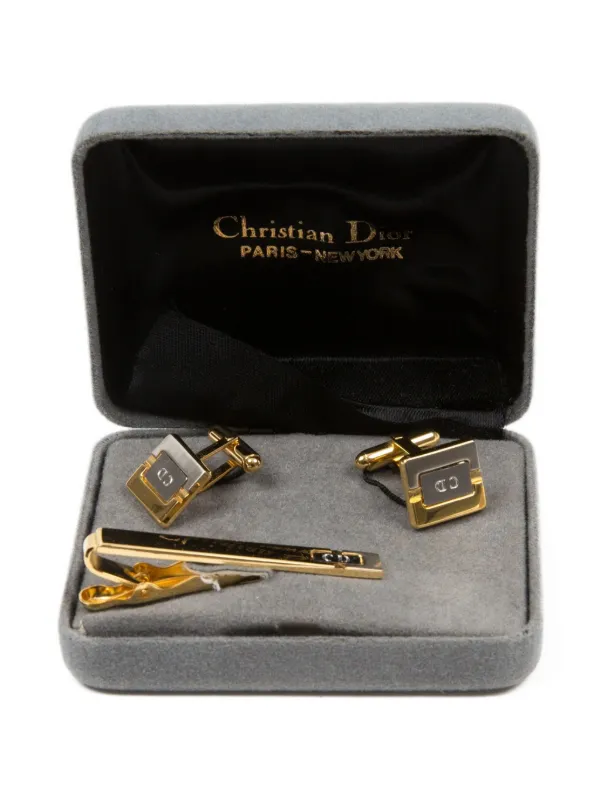 Christian Dior Pre-Owned 1990s カフスボタン＆タイピン セット 