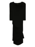 Vivienne Westwood Pre-Owned 2014 draped asymmetrical dress - Black