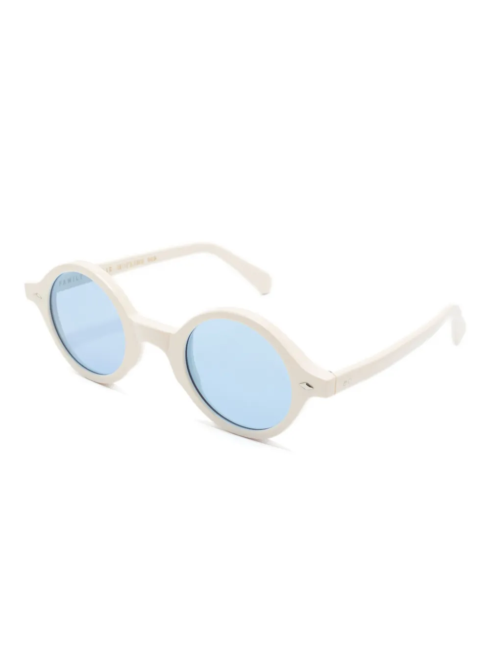 Family Affair Hopkins round-frame sunglasses - Beige