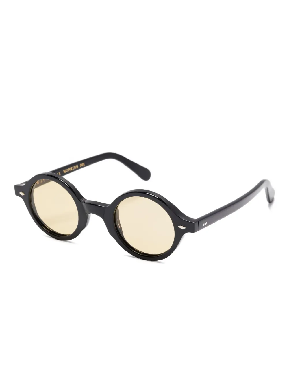 Family Affair round-frame sunglasses Zwart