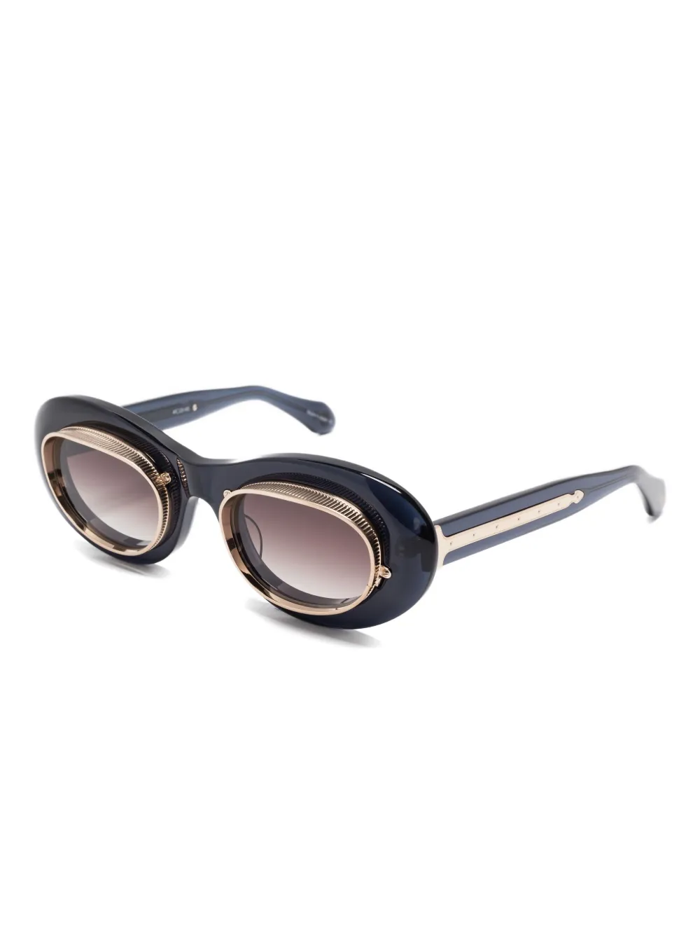 Matsuda 10604H oval-frame sunglasses Blauw