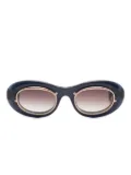 Matsuda 10604H oval-frame sunglasses - Blue