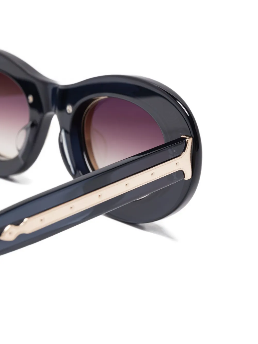 Matsuda 10604H oval-frame sunglasses Blauw