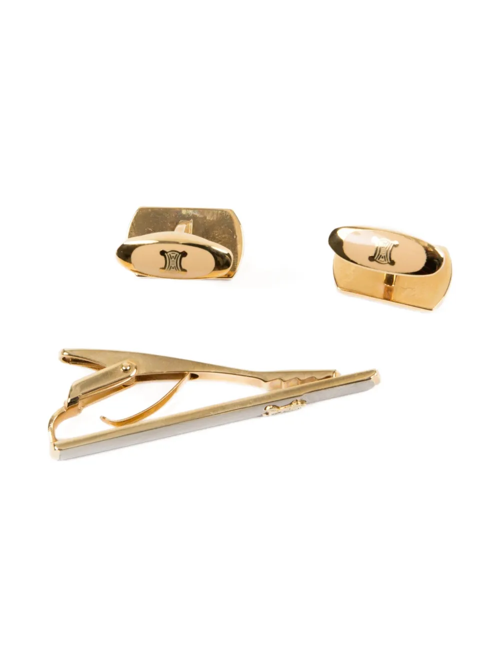 Céline Pre-Owned 1990s embossed cufflinks set | Image 2