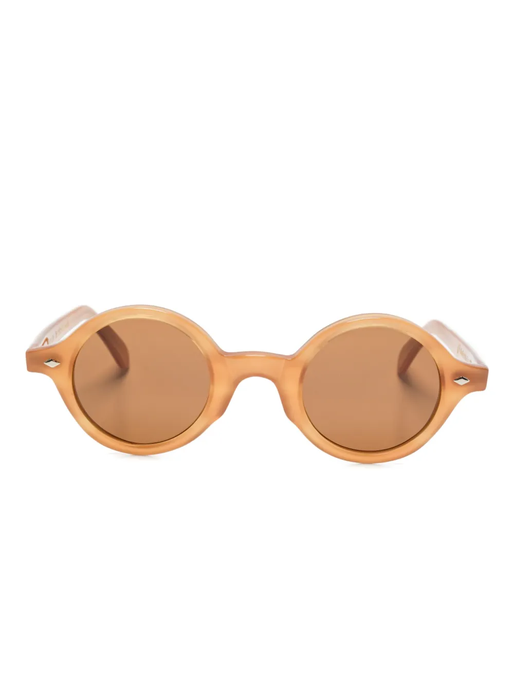 Family Affair round-frame sunglasses - オレンジ Family Affair round-frame sunglasses - オレンジ